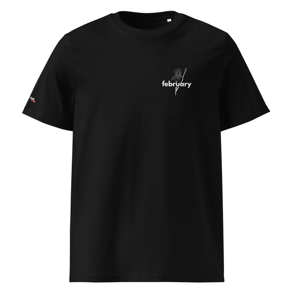 February "Iris" Black T-shirt