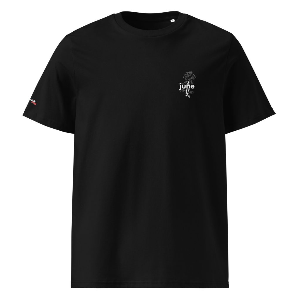 June "Rose" Black T-shirt
